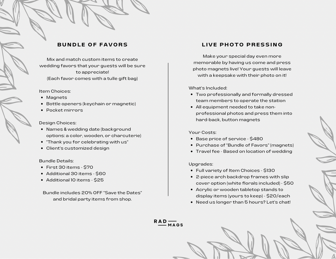 Wedding Packages
